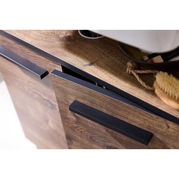 Tammepuust pruun kapi valamu all 60x53 cm Set 374 - Pelipal-image-1