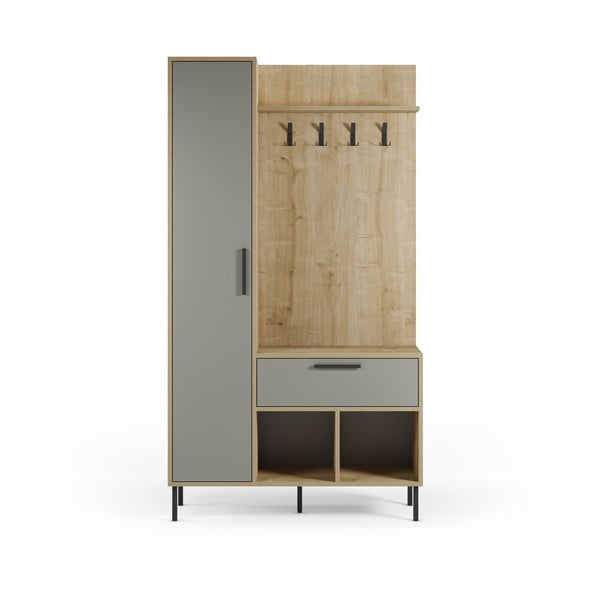 Roheline tammespoonist koridorikomplekt 108x195x35 cm Heidy - Marckeric