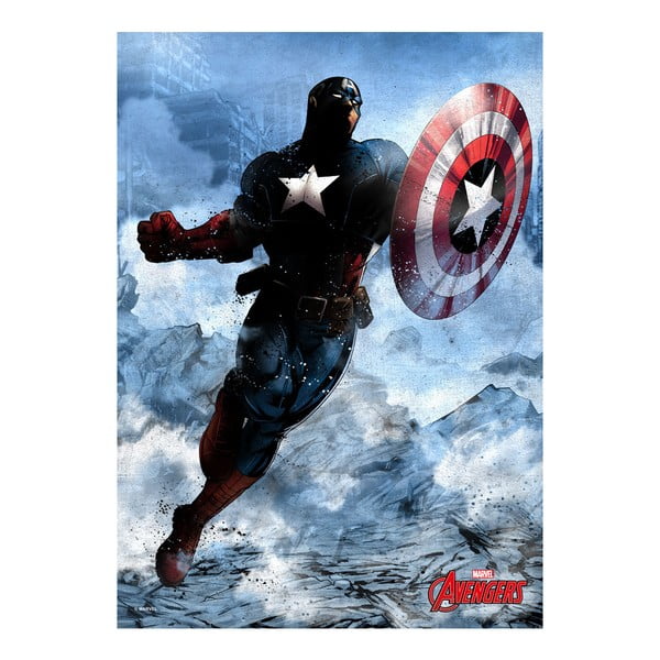Nástěnná cedule Marvel Dark Edition - Captain America