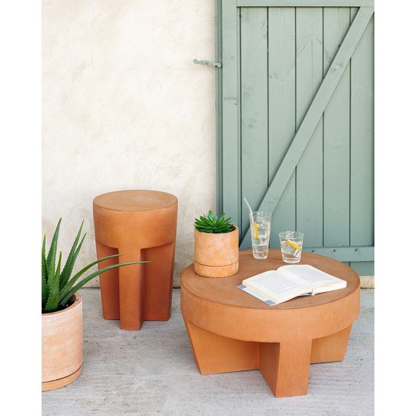 Terrakota kohvilaud , ⌀ 33 cm Vilena - Kave Home-image-2