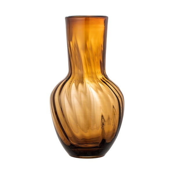 Pruun käsitöö klaasist vaas (kõrgus 27 cm) Saiqa - Bloomingville