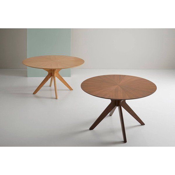 Jídelní stůl v ořechovém dekoru sømcasa Carmel, ⌀ 120 cm-image-1