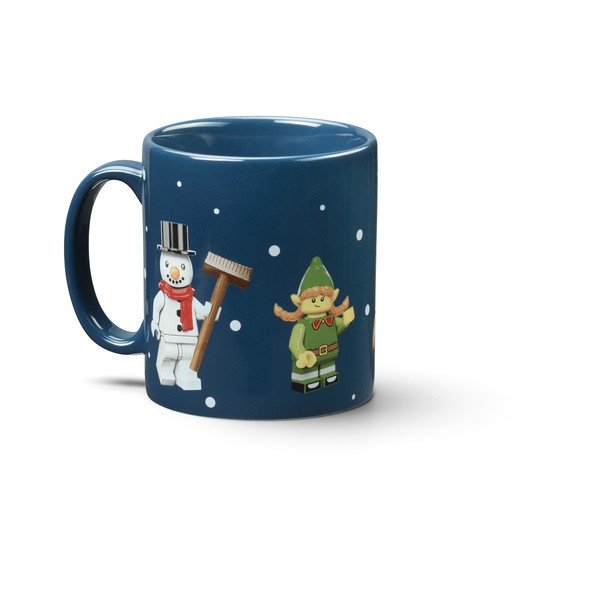 Tumesinine laste keraamiline kruus, 300 ml Christmas Minifigures – LEGO®-image-2
