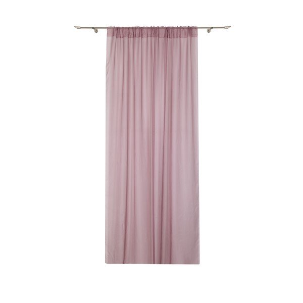 Roosa kardin 140x245 cm Voile - Mendola Fabrics-image-2