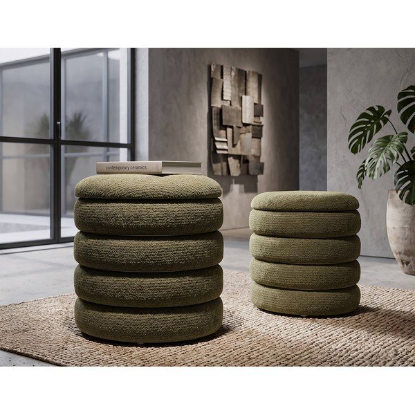 Khaki värvi taburetid kahes komplektis Nordic Style - Mauro Ferretti-image-1