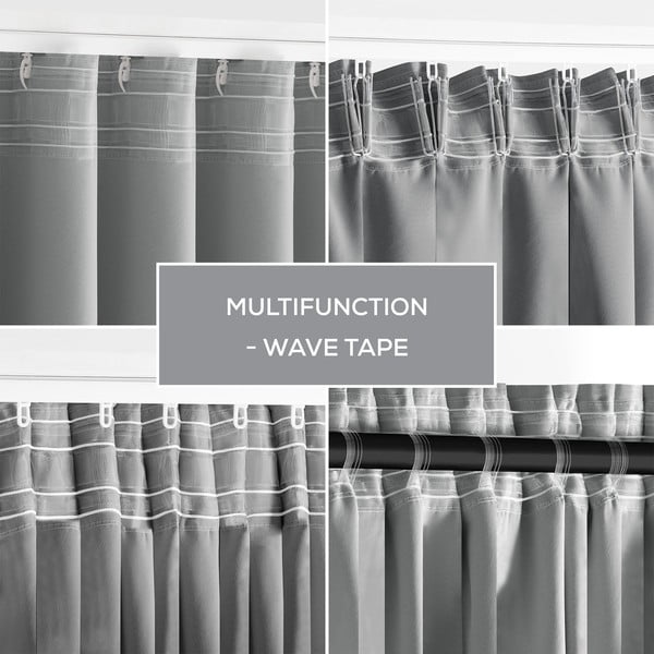 Hall pimendav termokardin 140x270 cm Pleat - Restilo-image-2