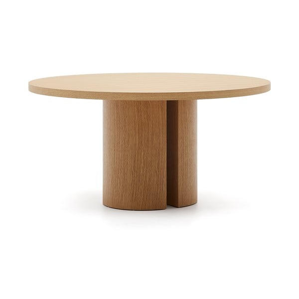 Ümmargune tammespoonist söögilaud ø 150 cm Nealy - Kave Home-image-4