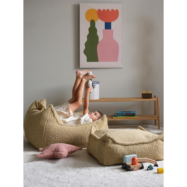 Roheline bukleekangast laste kott-tool Chair - Wigiwama-image-4