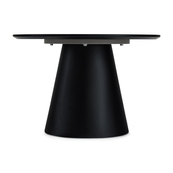 Helehall-must marmoridekooriga diivanilaud ø 60 cm Tango - Furnhouse-image-2