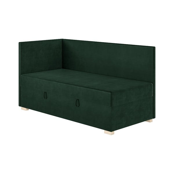 Tumeroheline nurga lastevoodi koos madratsiga koos hoiuruumiga 90x200 cm Flexi – Ghado-image-4
