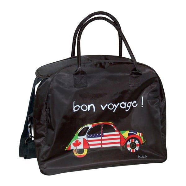 Černá cestovní taška Incidence Bon Voyage, 42 x 35 cm