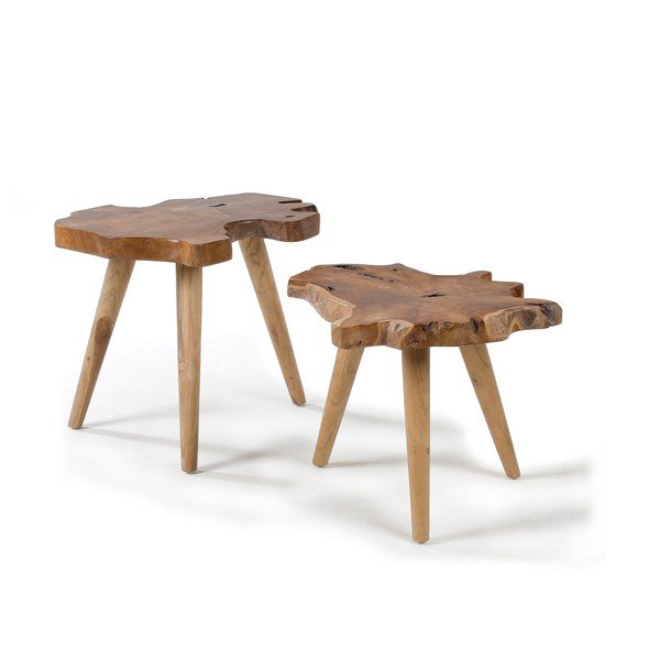 Tiikpuuidst abilauad 2tk komplektis 50x60 cm Hattie - Kave Home