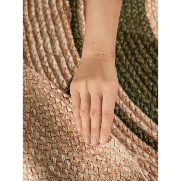 Käsitsi kootud džuudist ümmargune vaip naturaalses värvitoonis ø 150 cm Basil - Hanse Home-image-3