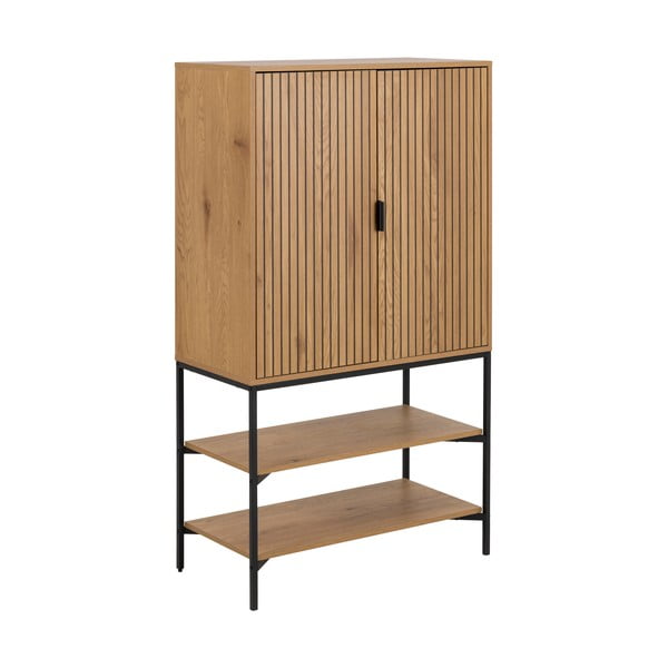 Naturaalset värvi tammedekoriga kapp 80x140 cm Jaipur - Actona-image-3