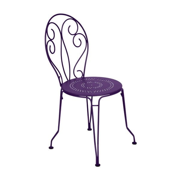 Fialová kovová židle Fermob Montmartre