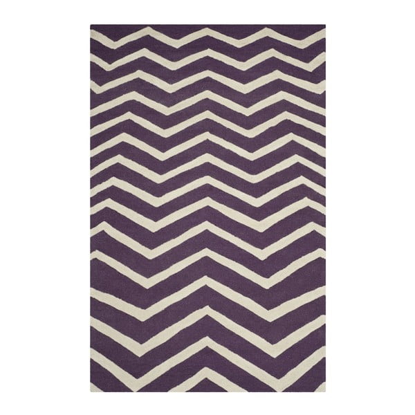 Vlněný koberec Safavieh Edie Purple, 182 x 121 cm