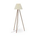 Puiduvärvi põrandavalgusti tekstiilvarjuga (kõrgus 149 cm) Benicarlo - Kave Home