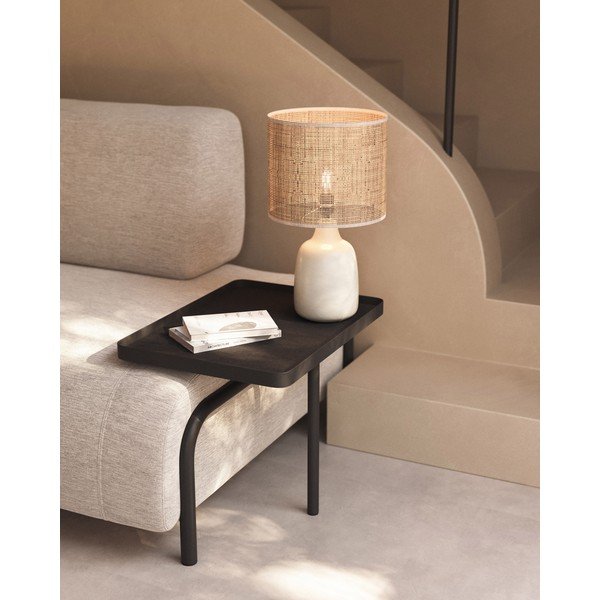 Kreem keraamiline lauavalgusti (kõrgus 46 cm) Erna - Kave Home-image-1