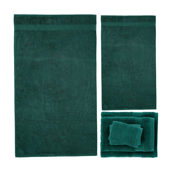 Tumerohelised froteerätikud 6tk komplektis Anti-Bacterial - Catherine Lansfield-image-2