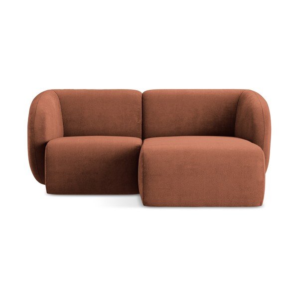 Terrakota värvi šenill-nurgadiivan (parem nurk/diivanvoodiga) Lani - Makamii