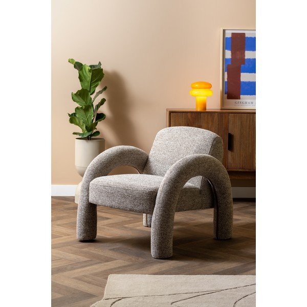 Ookerkollane klaasist laualamp (kõrgus 24 cm) Incesante - Leitmotiv-image-2