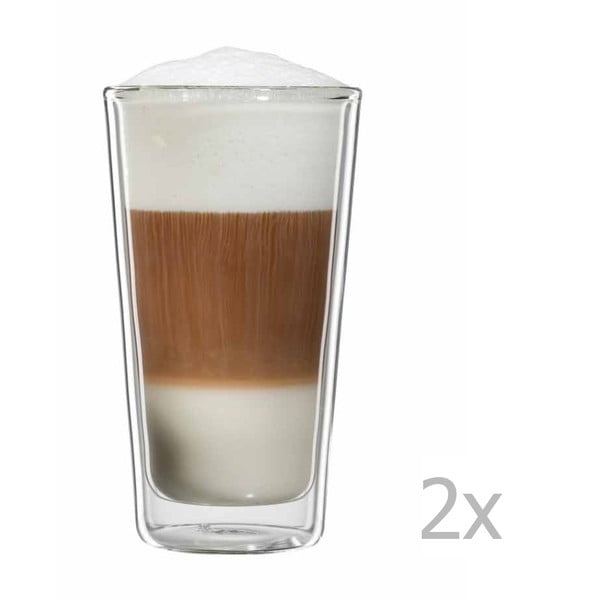 Sada 2 sklenic na latte macchiato bloomix Milano