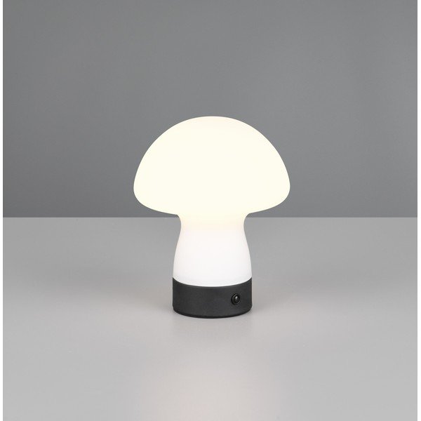 Matt valge LED laualamp klaasist varjuga (kõrgus 18 cm) Dooley - Reality-image-1
