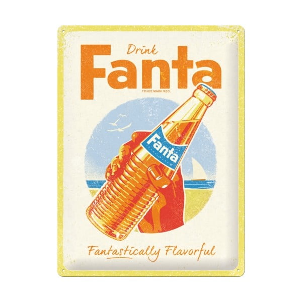 Seina dekoratiivne märk Fanta Fanta (Fantastically Flavorful) - Postershop
