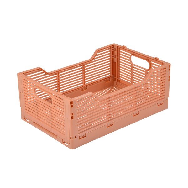 Lõhevärvi plastikust hoiukarp 30x20x11,5 cm - Homéa