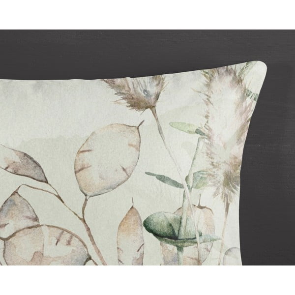 Roheline-kreem pikendatud flanellist voodipesu üheinimesevoodile 140x220 cm Marjan - Good Morning-image-2