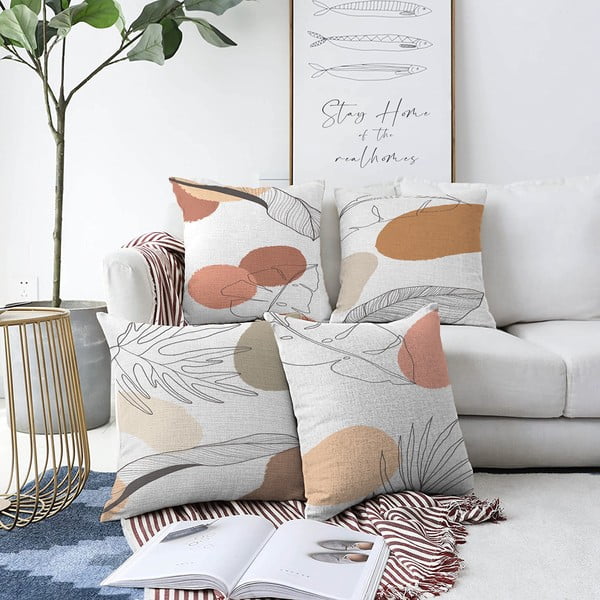 4 padjapüüru Uma, 55 x 55 cm, komplektis - Minimalist Cushion Covers