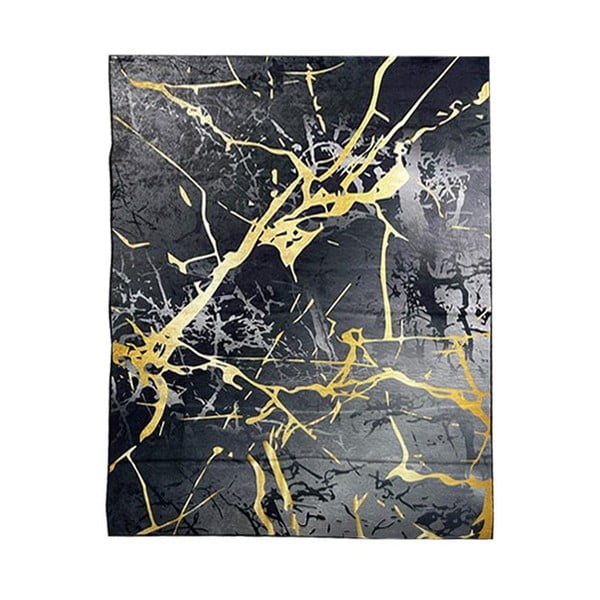 Must/kuldne vaip 230x160 cm Modern Design - Rizzoli