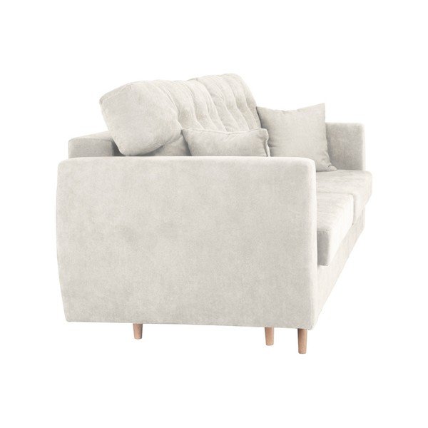 Trojmístná rozkládací pohovka s úložným prostorem ve stříbrné barvě Cosmopolitan Design Amsterdam-image-1