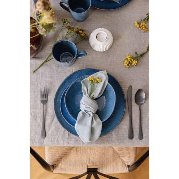 Tumesinine kivikeraamikast õhtusööginõude komplekt 24tk Glosia - Bonami Selection-image-1