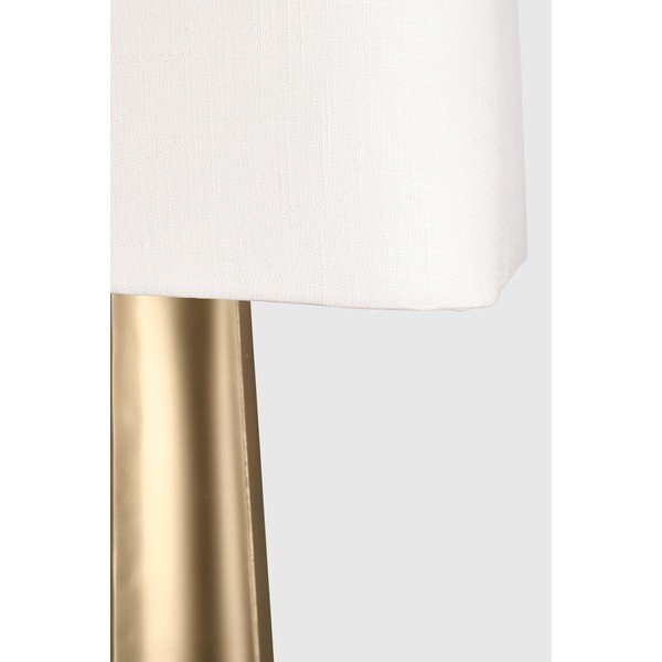 Kuldse värvi põrandalamp tekstiilist varjuga (kõrgus 151 cm) Tripura - Bizzotto-image-2
