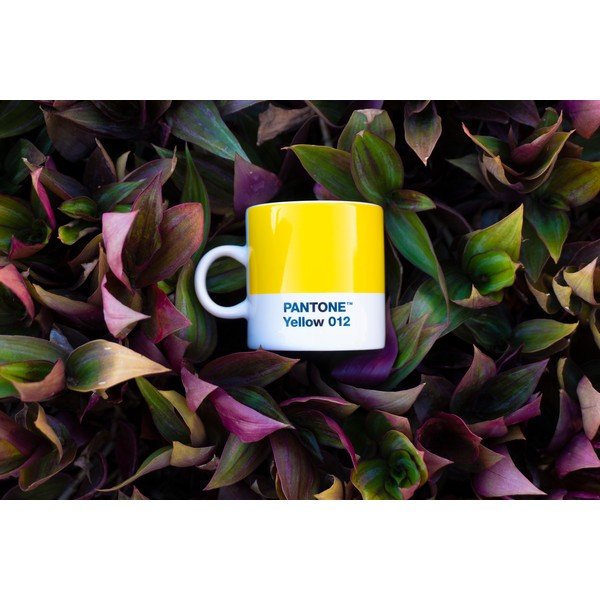 Kollane portselanist espressotass, 120 ml Yellow 012 – Pantone-image-1