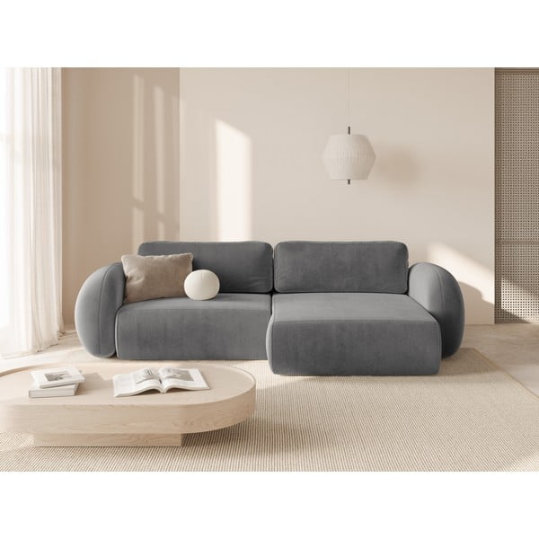  Tumehall sametist lahtikäiv hoiuruumiga nurgadiivan Tonale – Cosmopolitan Design-image-1