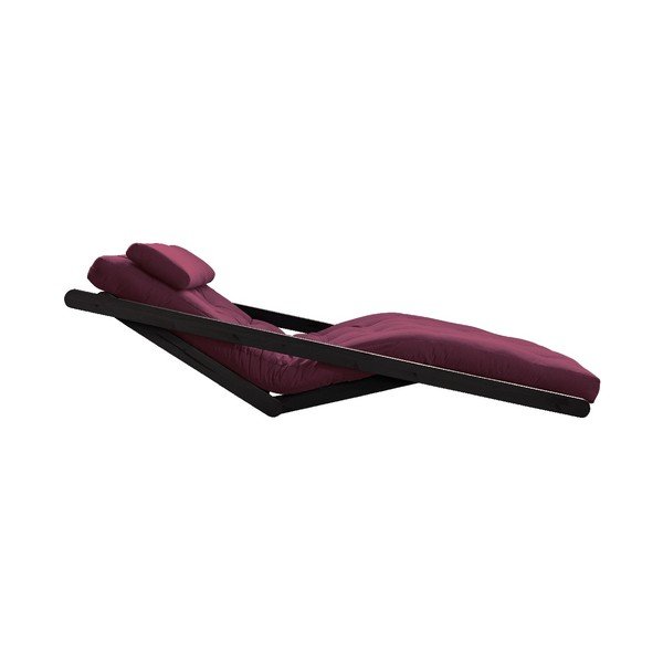 Dvoumístná variabilní lenoška Karup Design Figo Black/Bordeaux-image-3