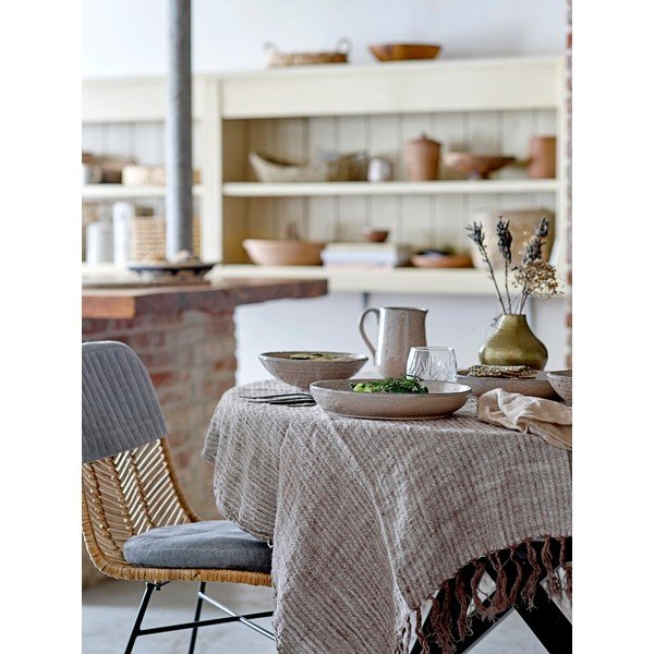 Roosa keraamiline taldrik, ø 23,5 cm Alia - Bloomingville-image-3