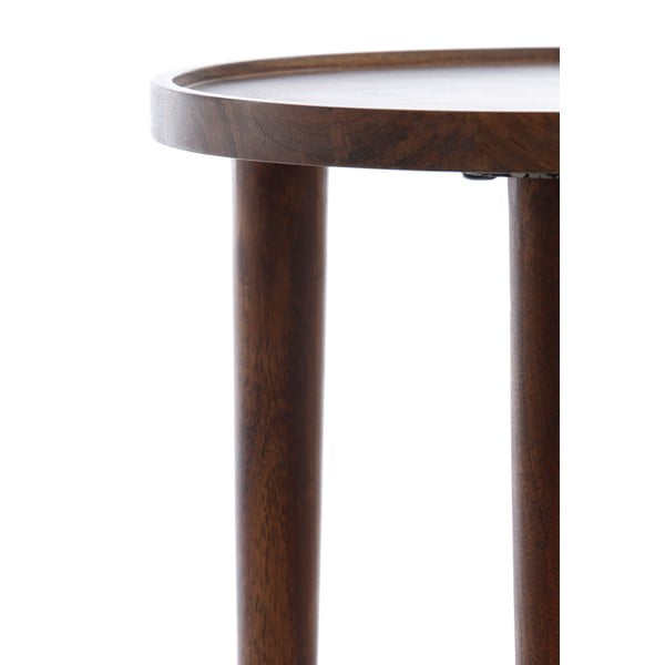 Ümmargune diivanilaud akaatsia täispuidust ø 45 cm Qiano - Light & Living-image-4