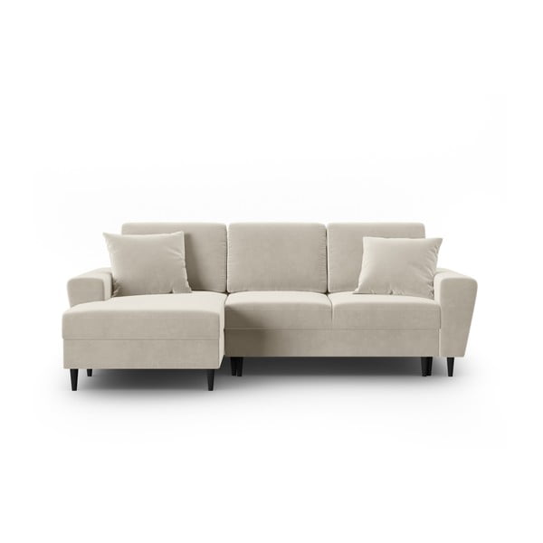 Beež sametist panipaigaga nurgadiivanvoodi (vasak nurk) Kyoto - Cosmopolitan Design