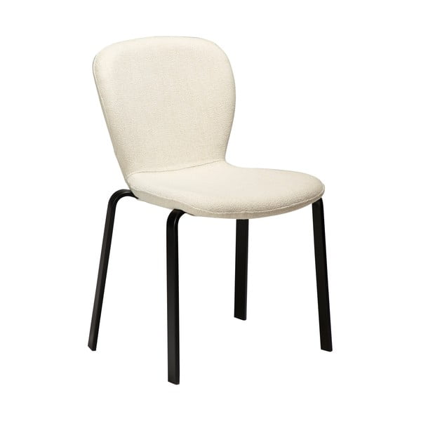 Kreemjas polsterdatud söögitool Heap – DAN-FORM Denmark