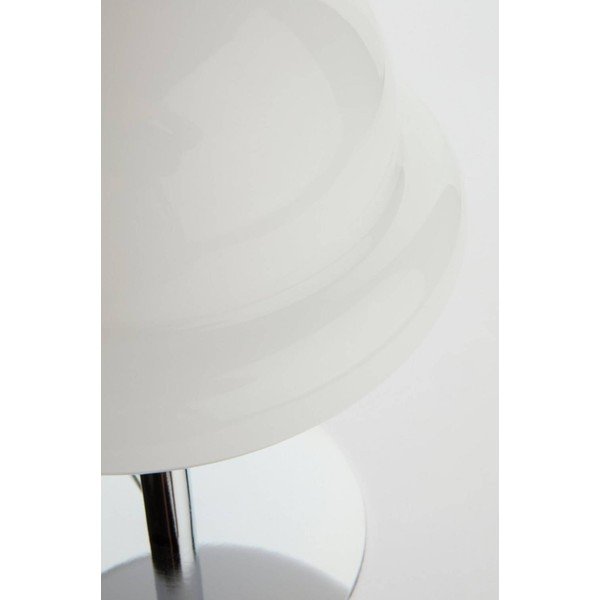 Valge/läikiv hõbedane opaalklaasist laualamp (kõrgus 26 cm) Bubba - Jotex-image-3