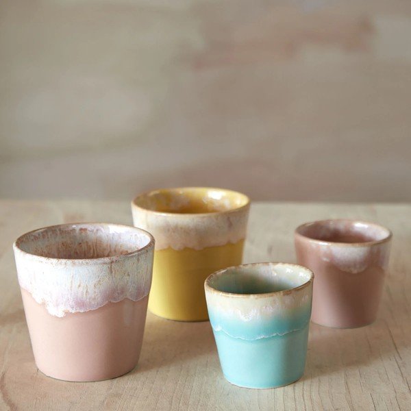 Valge-roosa kivikeraamikast tass, 210 ml Grespresso - Costa Nova-image-1