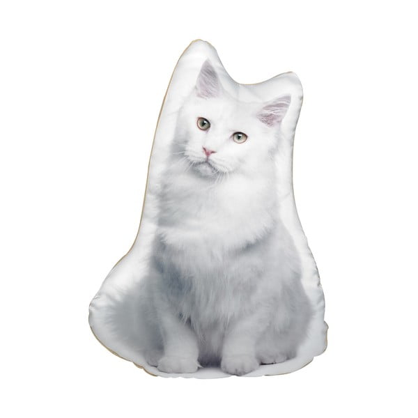 Polštářek s potiskem bílé kočky Adorable Cushions