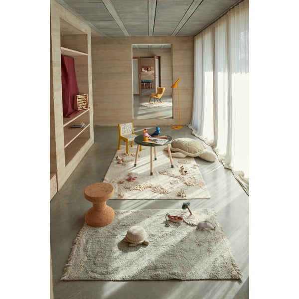 Beež puuvillane laste mänguvaip 140x200 cm Seabed - Lorena Canals-image-1