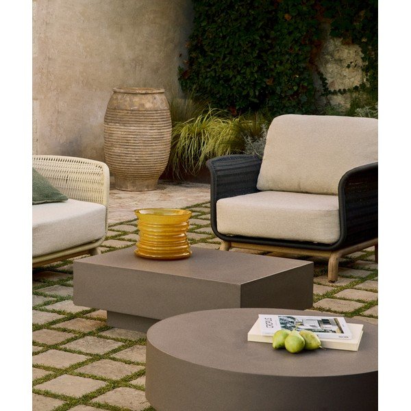 Betoonist aiakohvilaud 60x80 cm Rustella - Kave Home-image-1