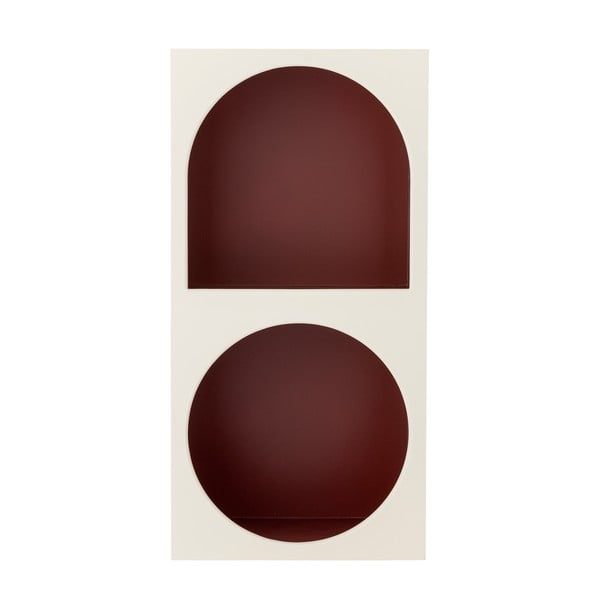 Punane/valge seinale kinnitatav raamaturiiul 30x60 cm Graphia - Bloomingville