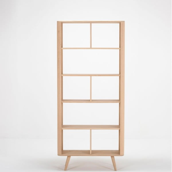 Tammepuust raamaturiiul 90x200 cm Ena - Gazzda-image-2