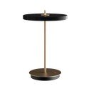 Must dimmerdatav LED lauavalgusti metallist lambivarjuga (kõrgus 31 cm) Asteria Move - UMAGE